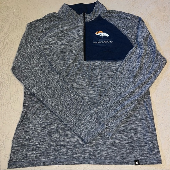 Denver Broncos 3/4 Zip Men’s XL NFL Fanatics - Picture 1 of 8